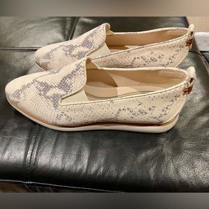 Cole Haan Grand Ambition Reptile Snake Print Embossed Leather Shoes